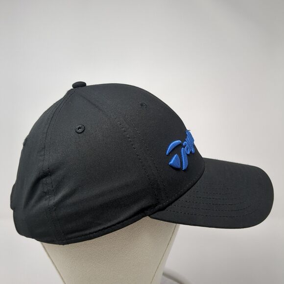TaylorMade Strapback Golf Hat Black One Size Adjustable Embroidered Polyester - Picture 4 of 9